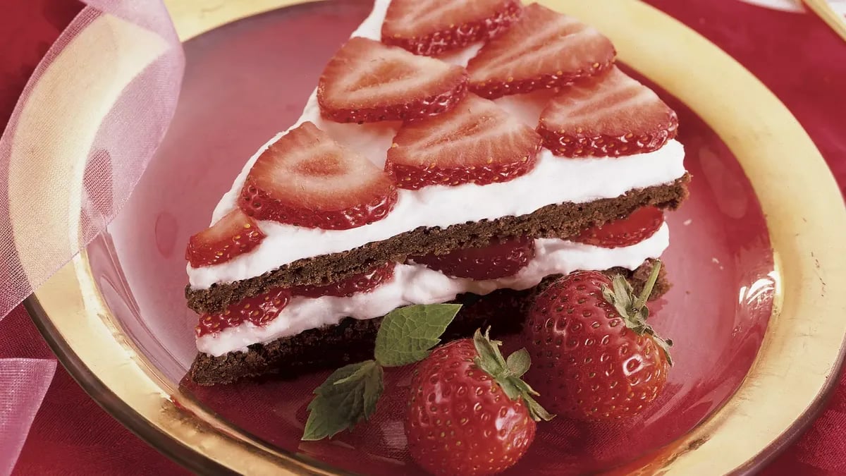 Strawberry Brownie Split