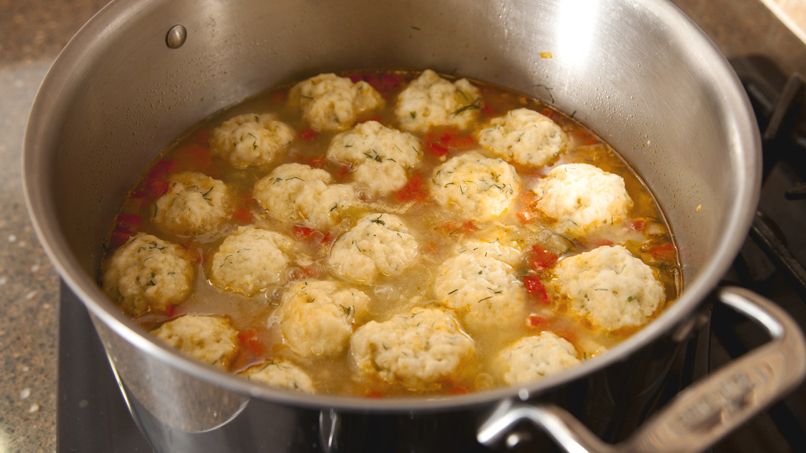 Sopa de Pollo y Verduras con Dumplings de Quínoa Paso a Paso