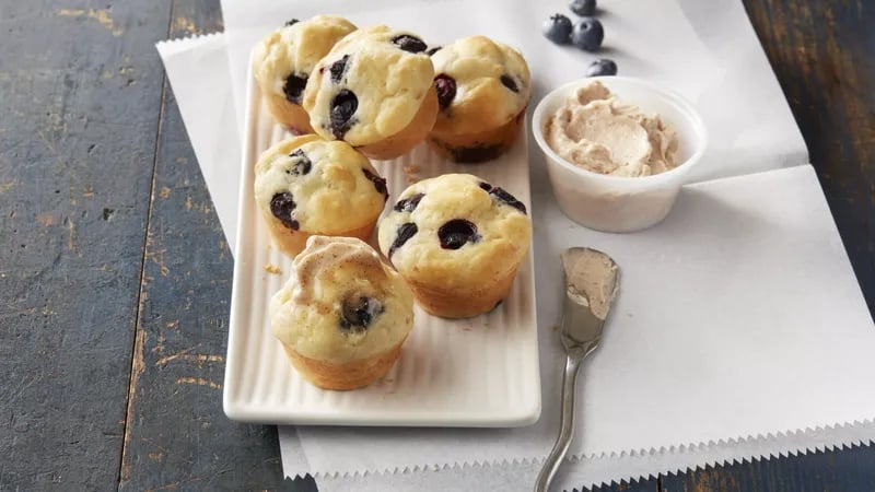 Blueberry Pancake Poppers