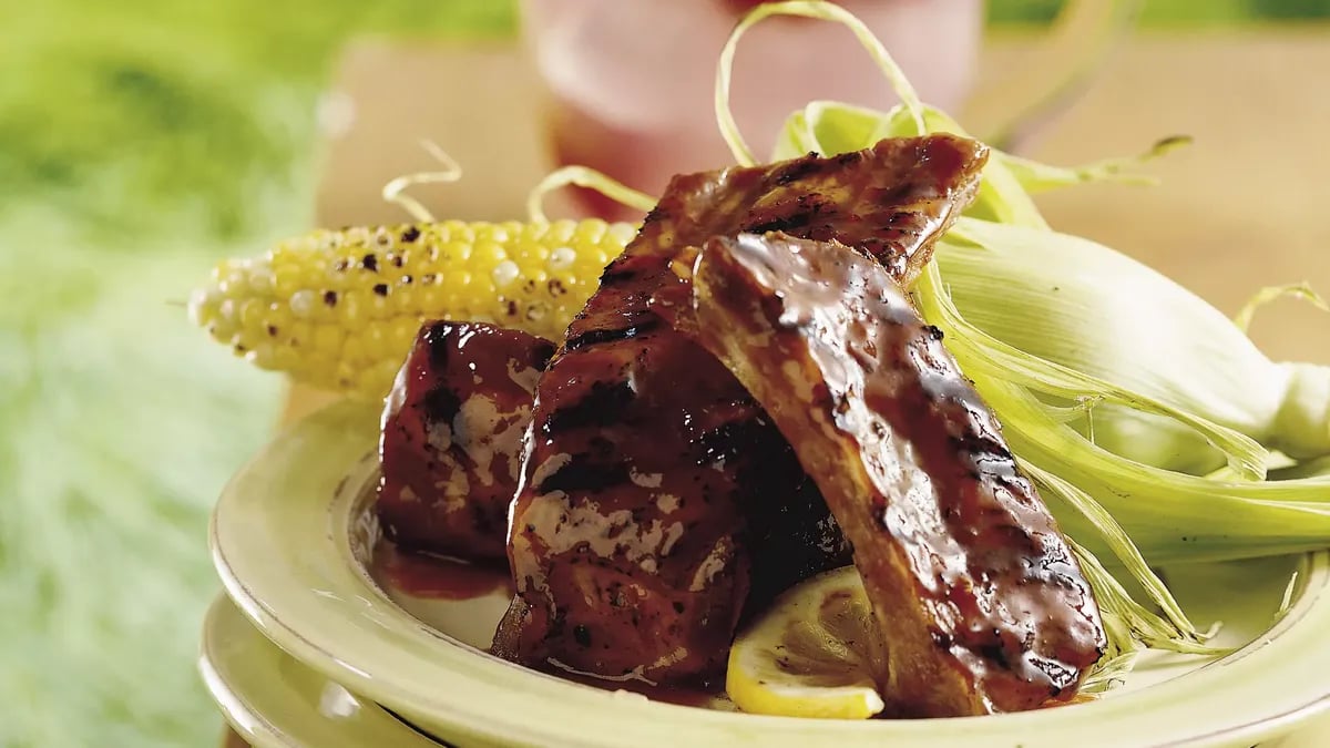 Grilled Zesty Lemon Spareribs