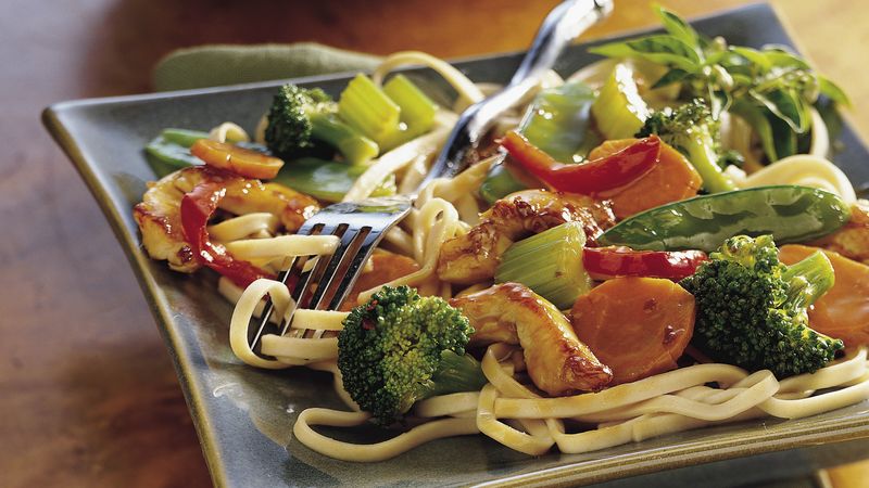 Asian Chicken and Noodles