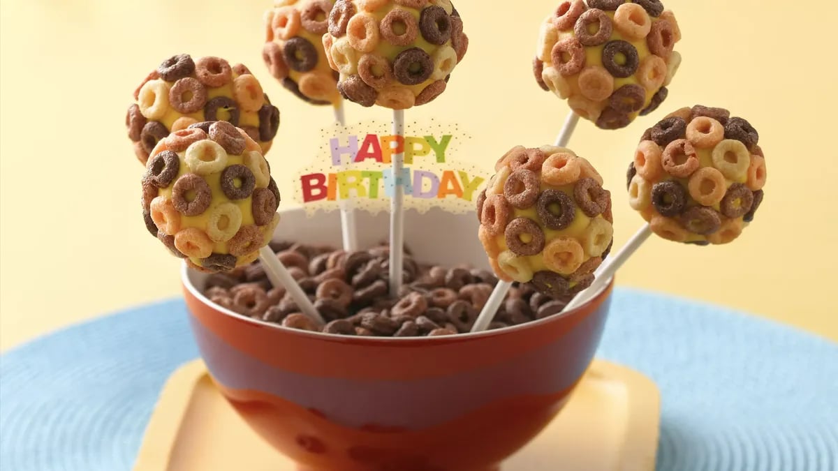 Cheerios® Banana Cake Pops