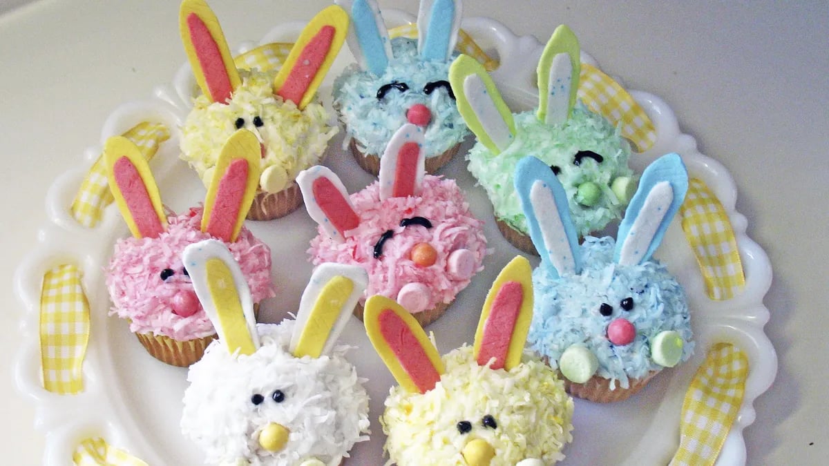 Coconut Bunny Cupcakes