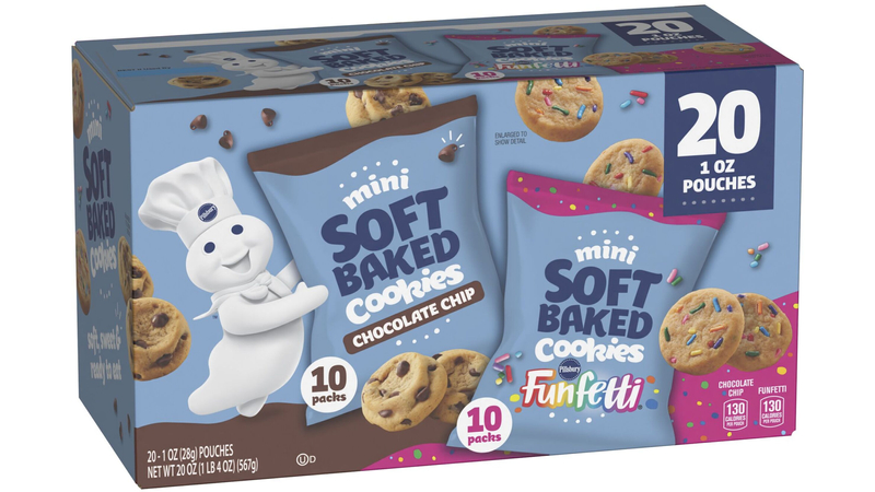 Pillsbury Chocolate Chip and Funfetti Mini Soft Baked Cookies 20 Count ...