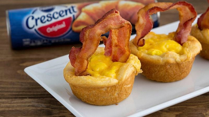 Bacon, Egg and Cheese Easter Baskets