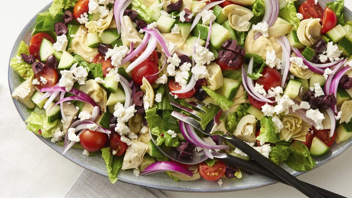 Mediterranean Layered Salad