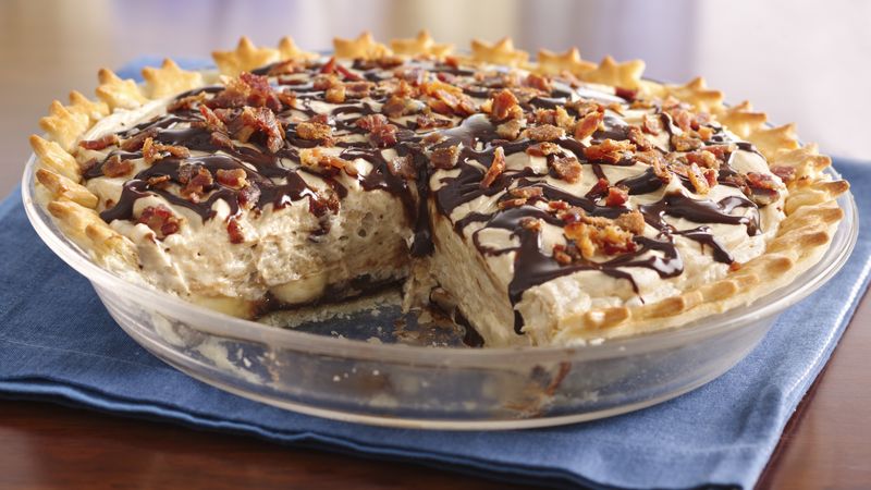 Chocolate-Peanut Butter Pie with Bacon