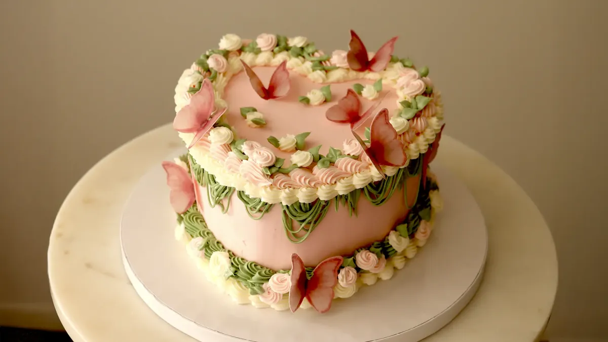 Peridot-Inspired Rainbow Chip Cake