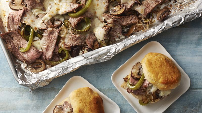 Sheet-Pan Philly Cheesesteaks