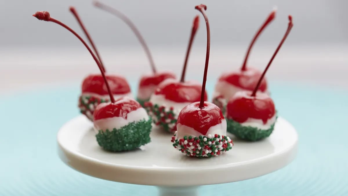 Boozy Christmas Cherry Bombs