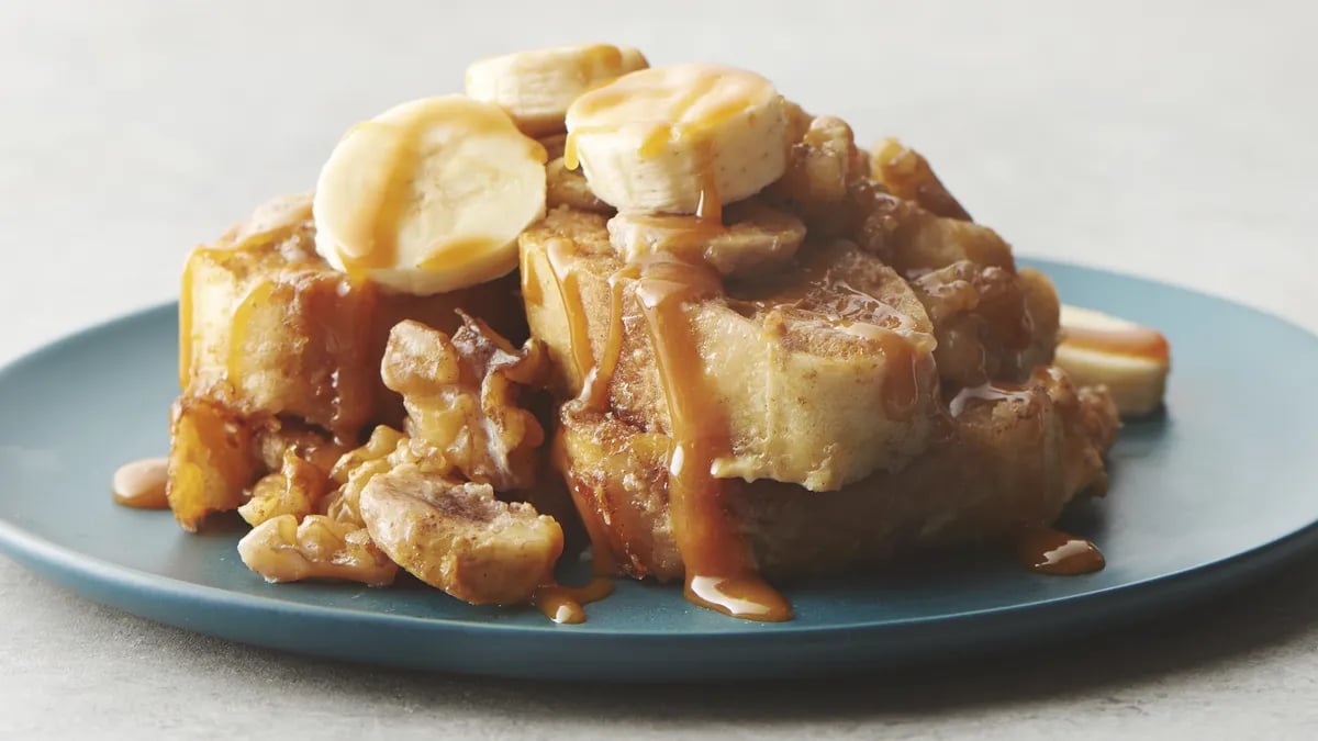 Slow-Cooker Caramel Banana French Toast