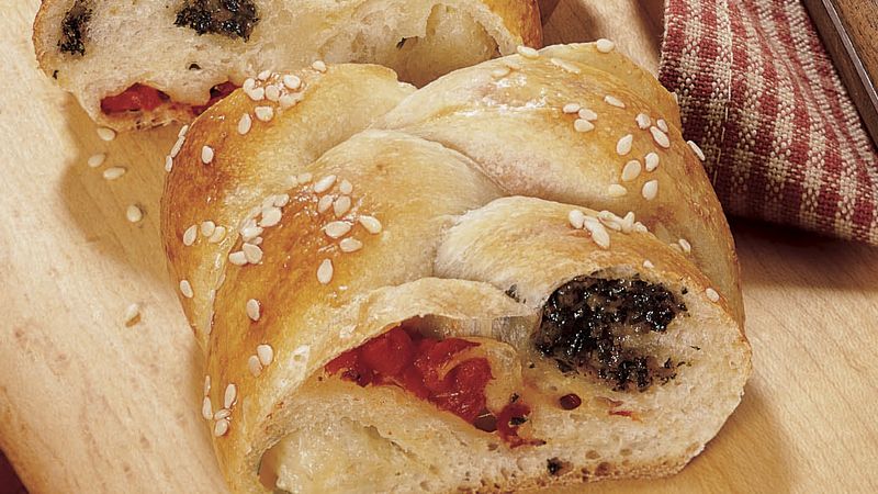 Braided Italian Flag Bread