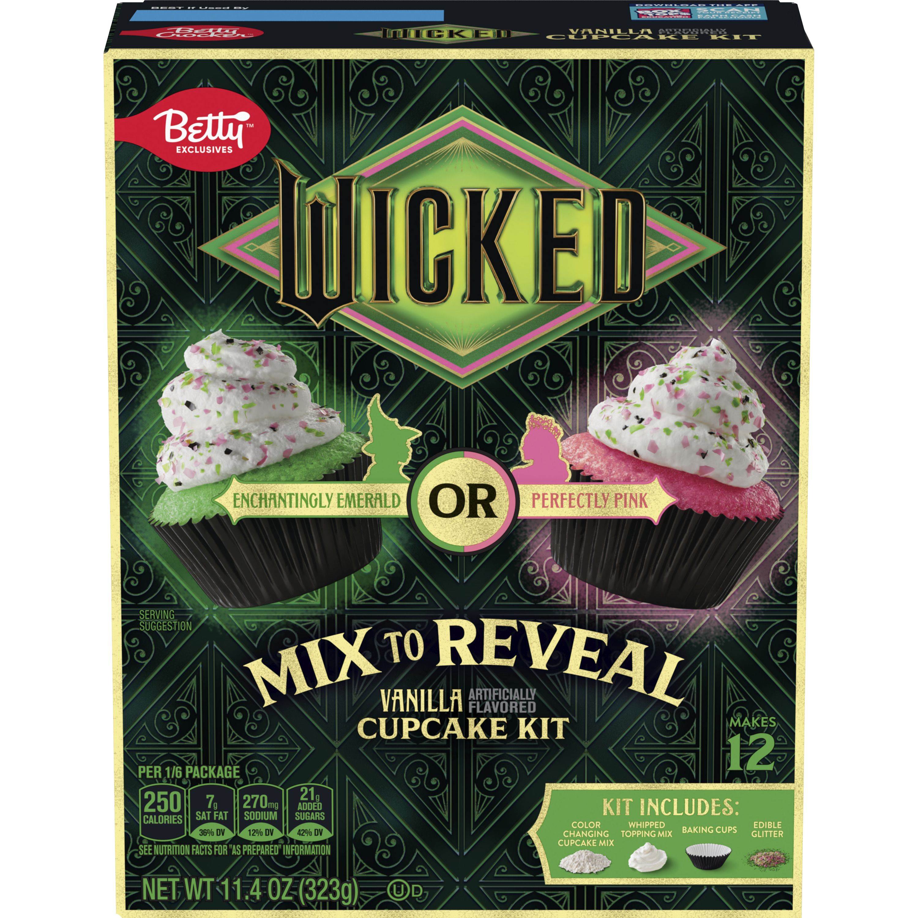 Betty Crocker Wicked Mix to Reveal Vanilla Cupcake Kit