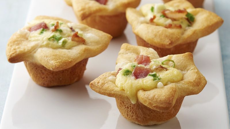 Crescent Bacon-Cheese Tartlets Recipe - Pillsbury.com