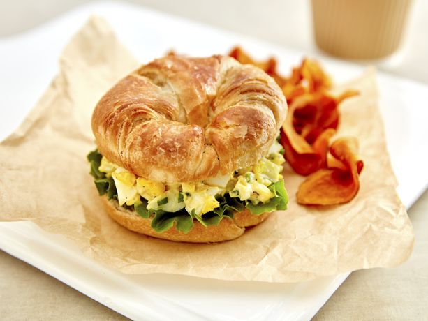 Egg Salad Croissant Sandwich