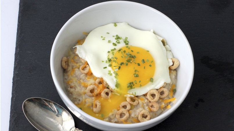 Savory Oatmeal and Cheerios™ with Egg