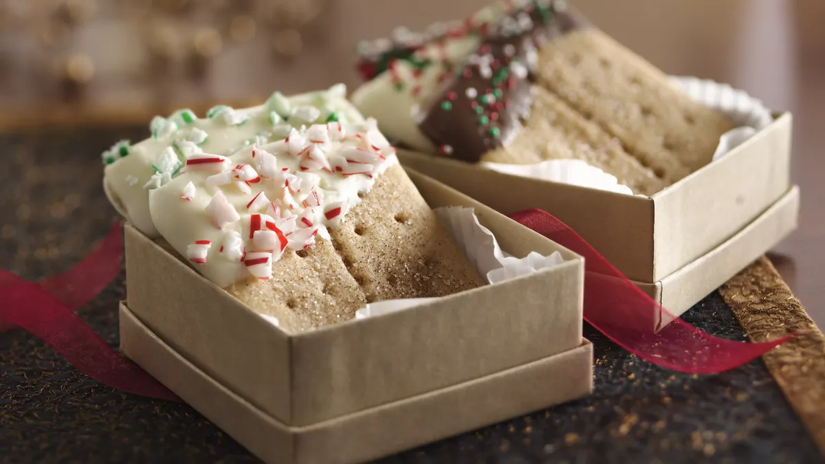 Candy-Topped Graham Cracker Cookie Squares