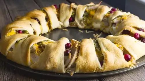 Thanksgiving Dinner Crescent Ring