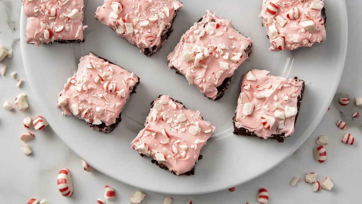 Frosted Peppermint Brownies