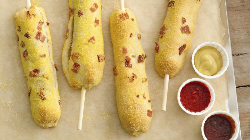 Double-Bacon Crescent Corn Dogs