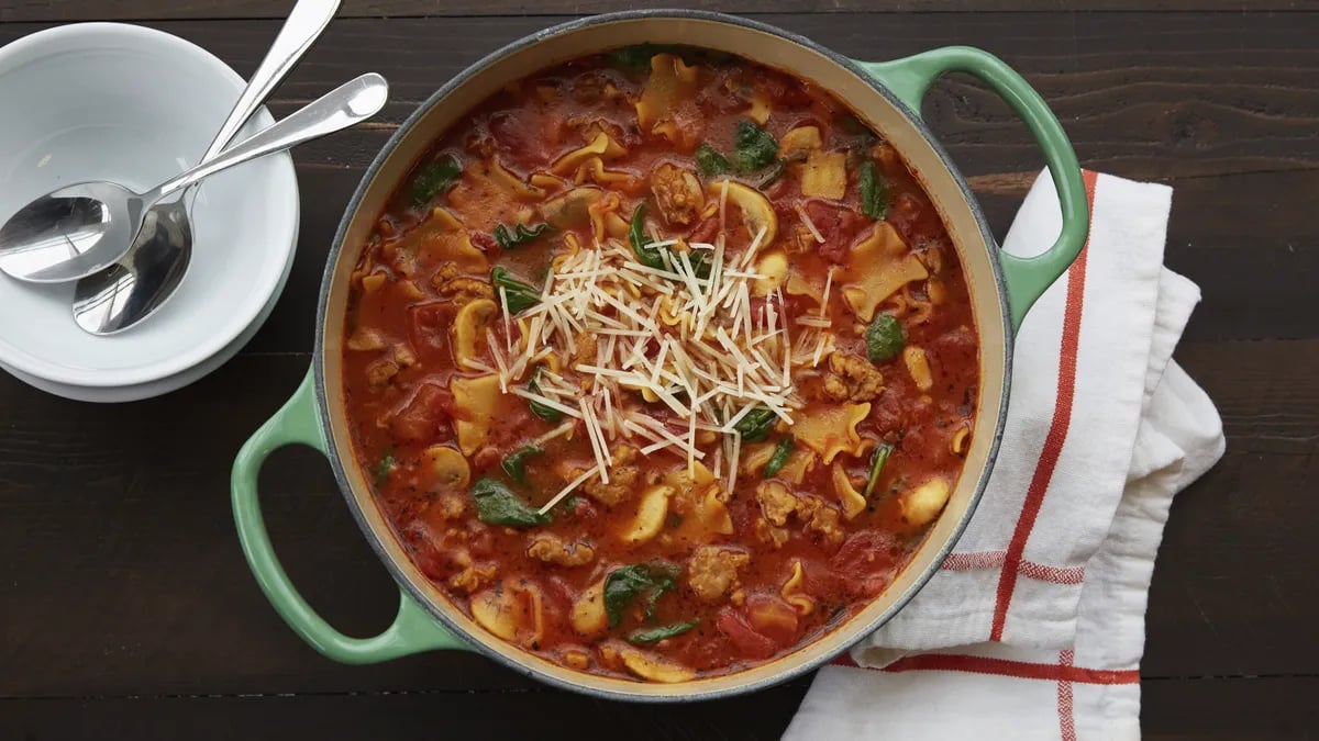 Sausage Lasagna Soup