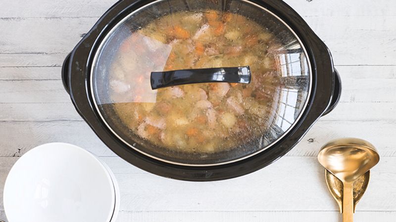 Slow-Cooker Smoked Sausage and Bean Soup | Progresso