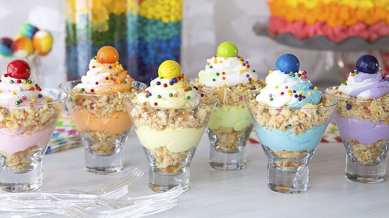 Rainbow Dessert Parfaits