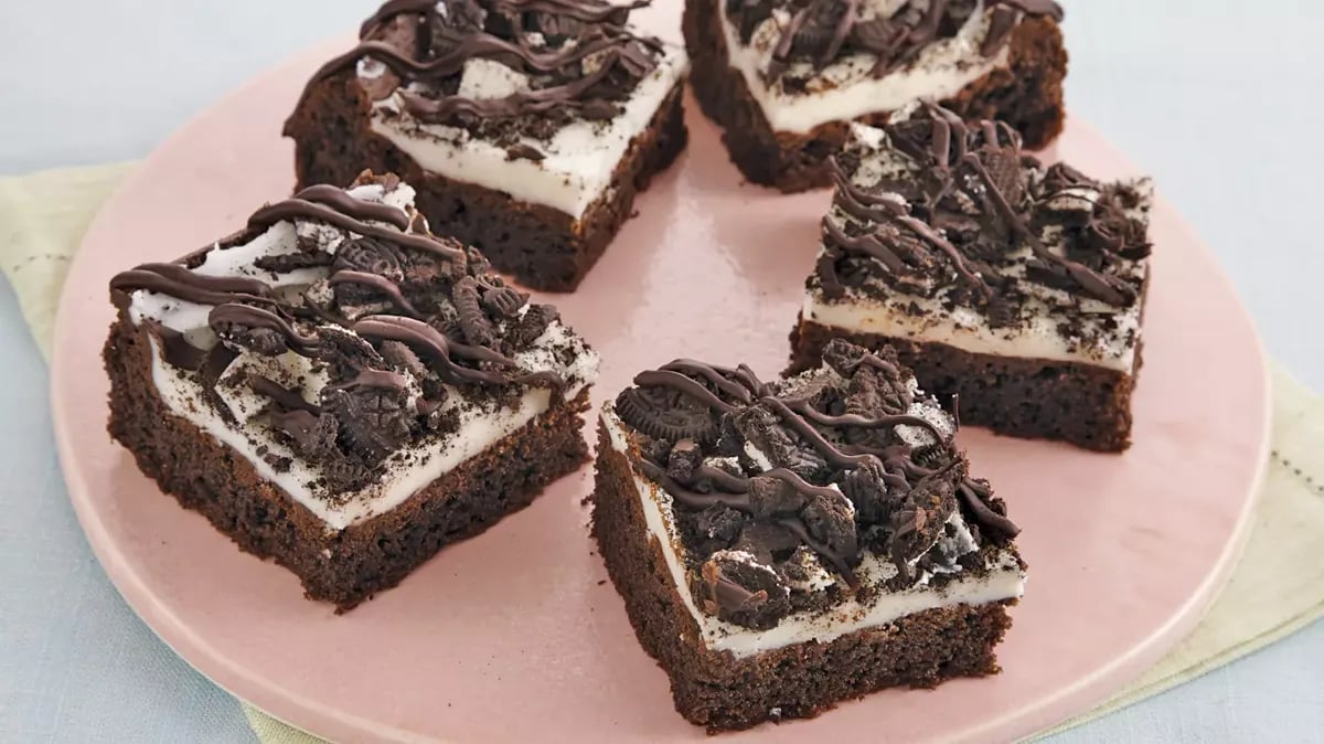 Black-and-White Cake Mix Brownies