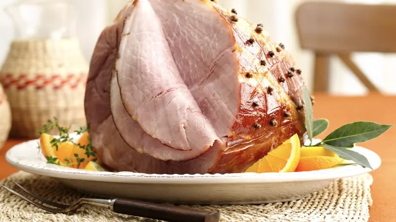 Bourbon-Glazed Ham