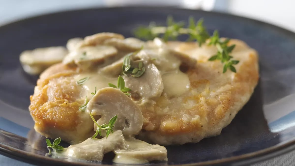 Dijon Chicken Smothered in Mushrooms