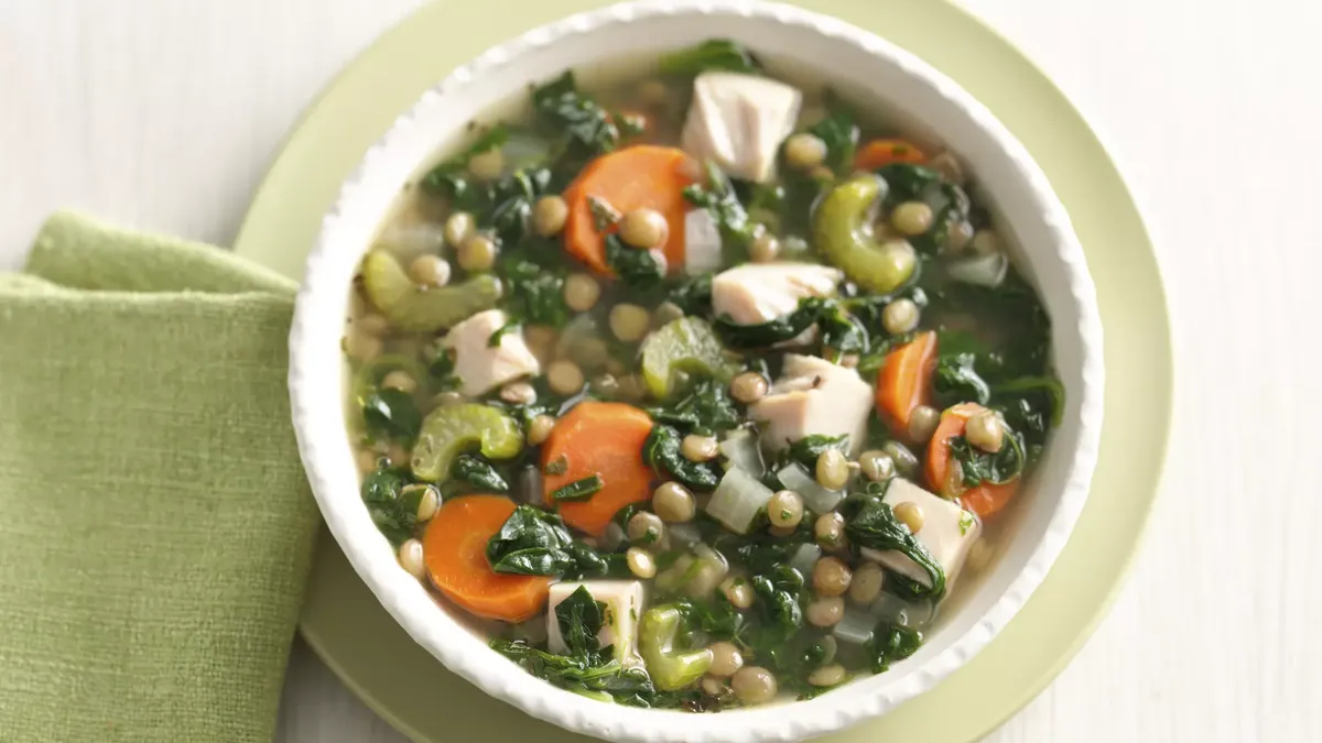 Smoked Turkey and Lentil Vegetable Soup