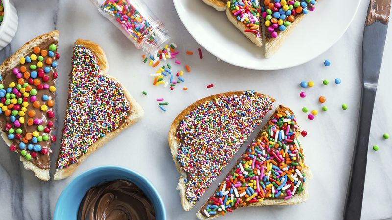 Rainbow Sprinkles Fairy Toast