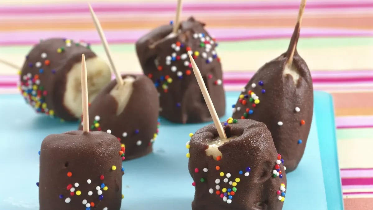 Frosty Choco-Banana Snacks