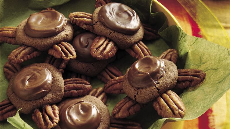 Chocolate-Caramel Turtle Cookies