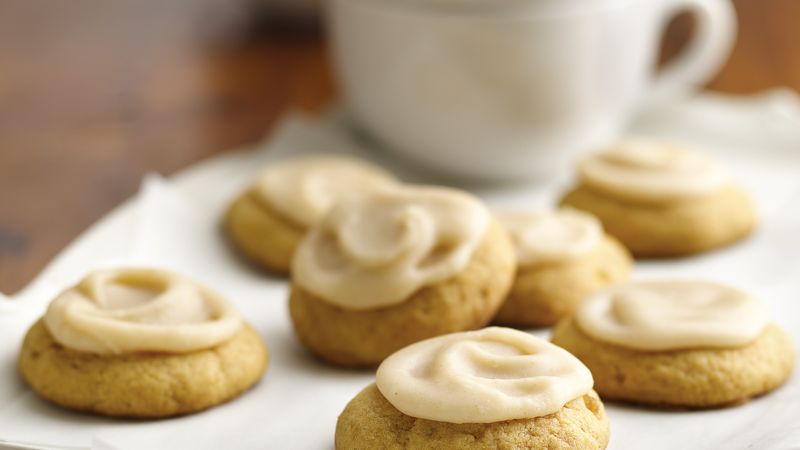 Soft Ginger-Pumpkin Cookies with Browned Butter Frosting