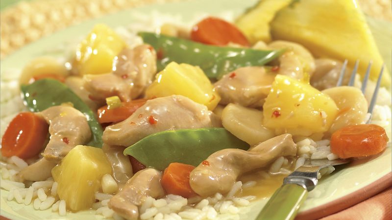 Slow-Cooker Chicken and Vegetables with Pineapple