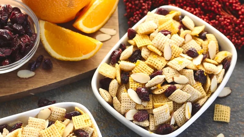 Gluten-Free Cranberry-Orange Chex™ Party Mix Recipe - BettyCrocker.com