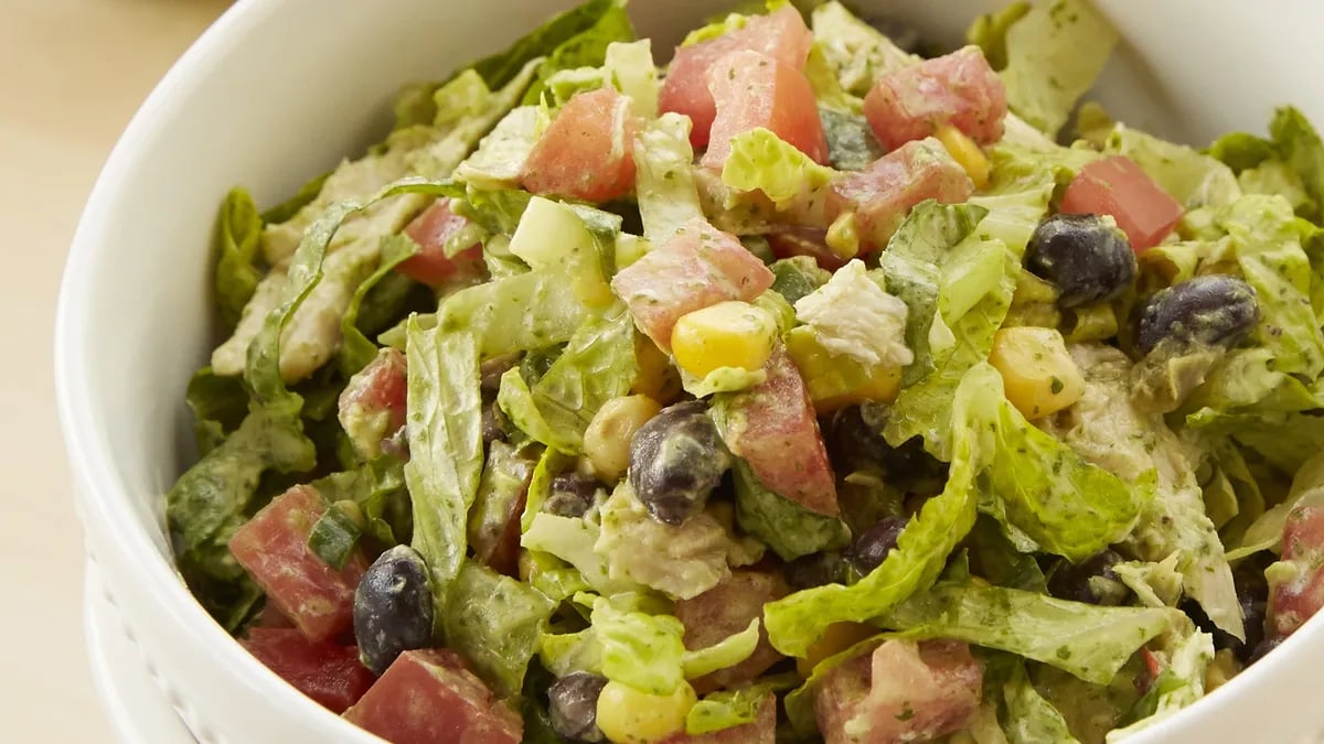 Southwest Chicken Salad with Creamy Cilantro Dressing