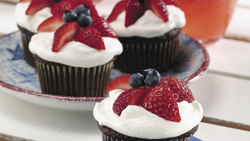 Star-Berry Cupcakes