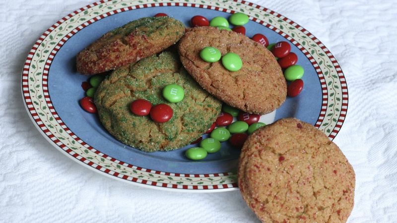 Holiday Peanut Butter Surprise Cookies