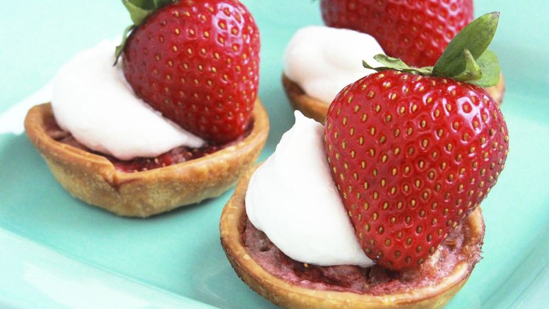 Mini Strawberry Rhubarb Tarts
