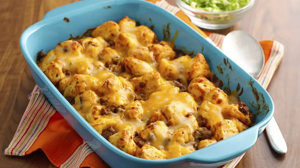 Cheesy Mexican Bubble-Up Bake