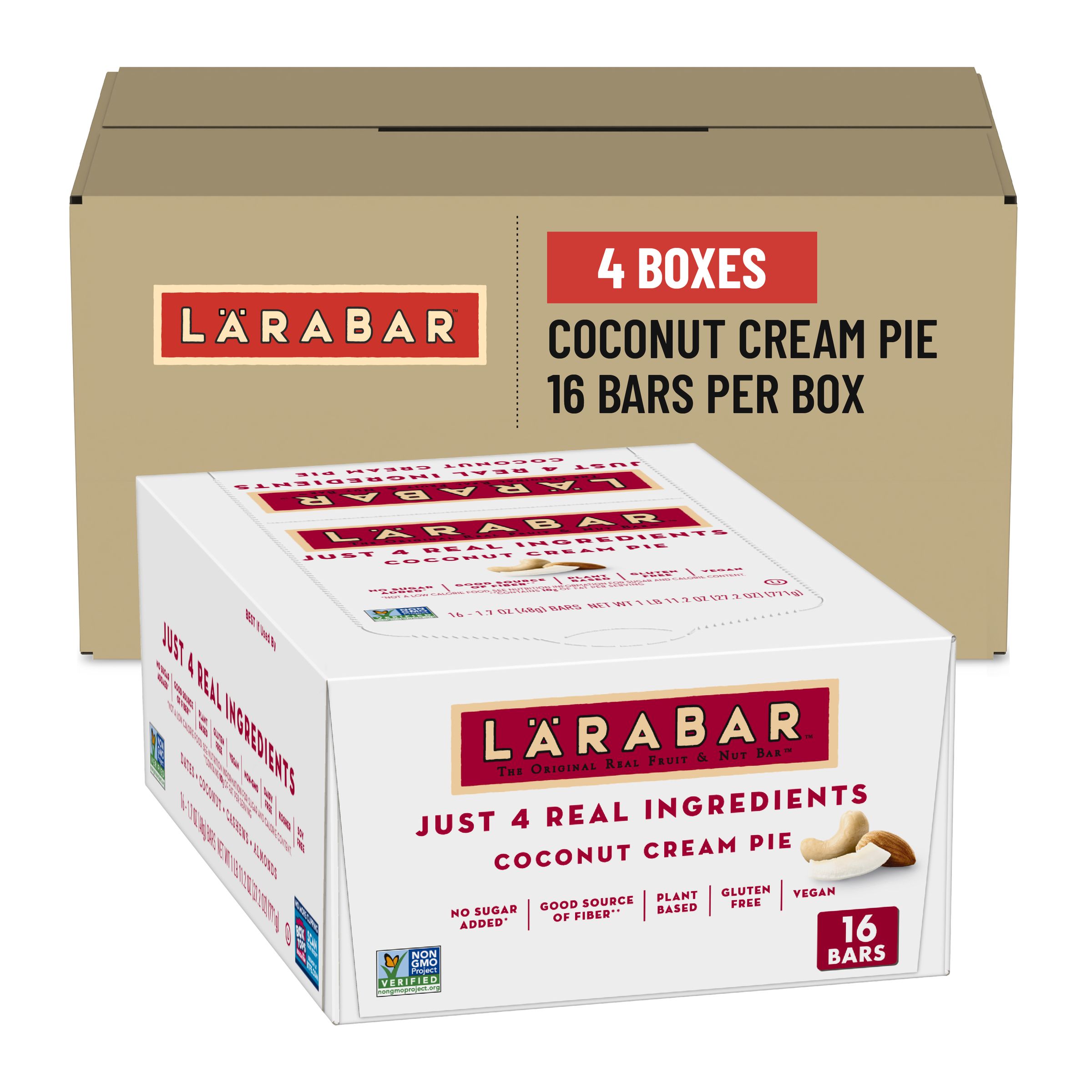  Case Optimized Hero Lärabar(TM) Gluten Free Wellness Bars Coconut Cream Pie (16 ct) 1.6 oz