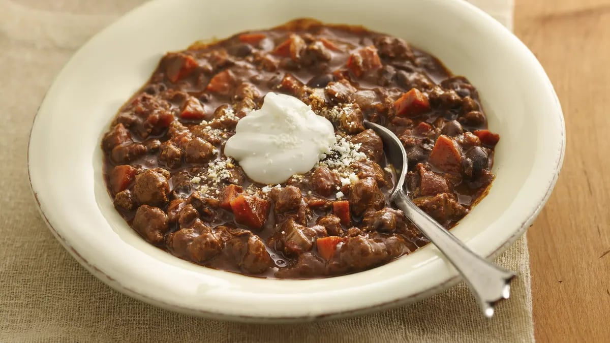 Slow-Cooker Turkey Mole Chili