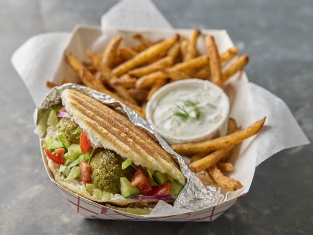 Falafel Biscuit Panini