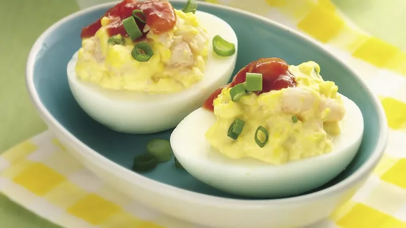 Shrimp Deviled Eggs