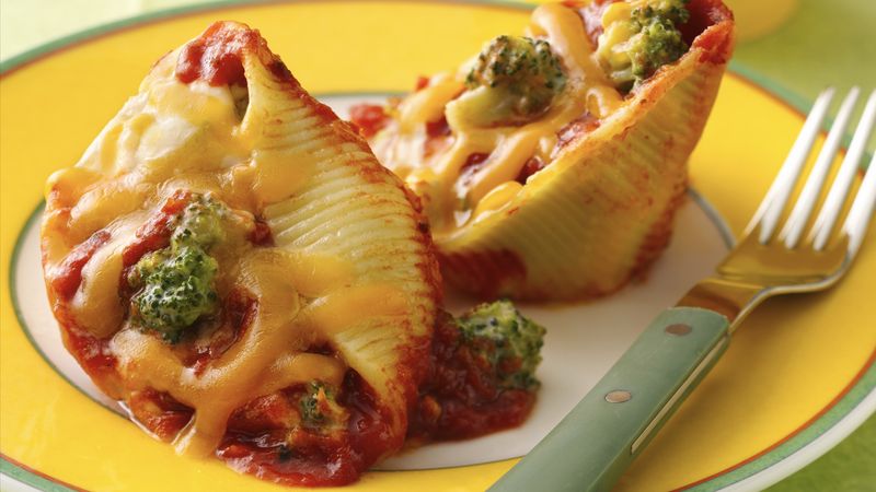 Broccoli and Cheese Stuffed Shells