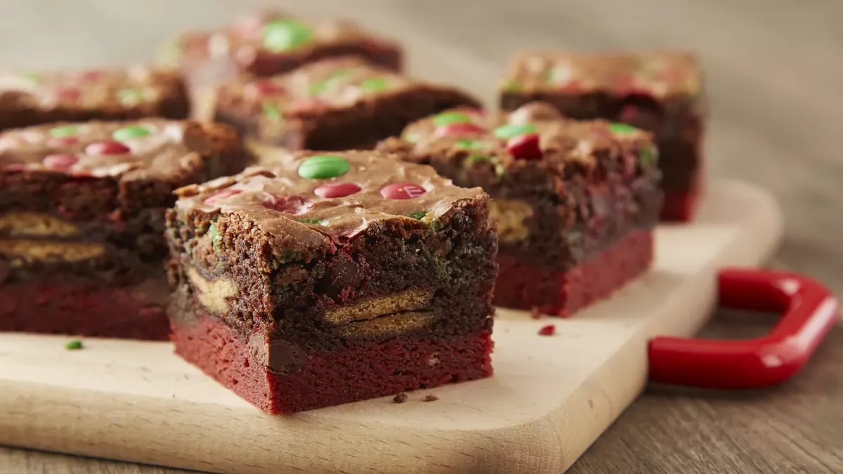 Triple-Layer Holiday Brookies