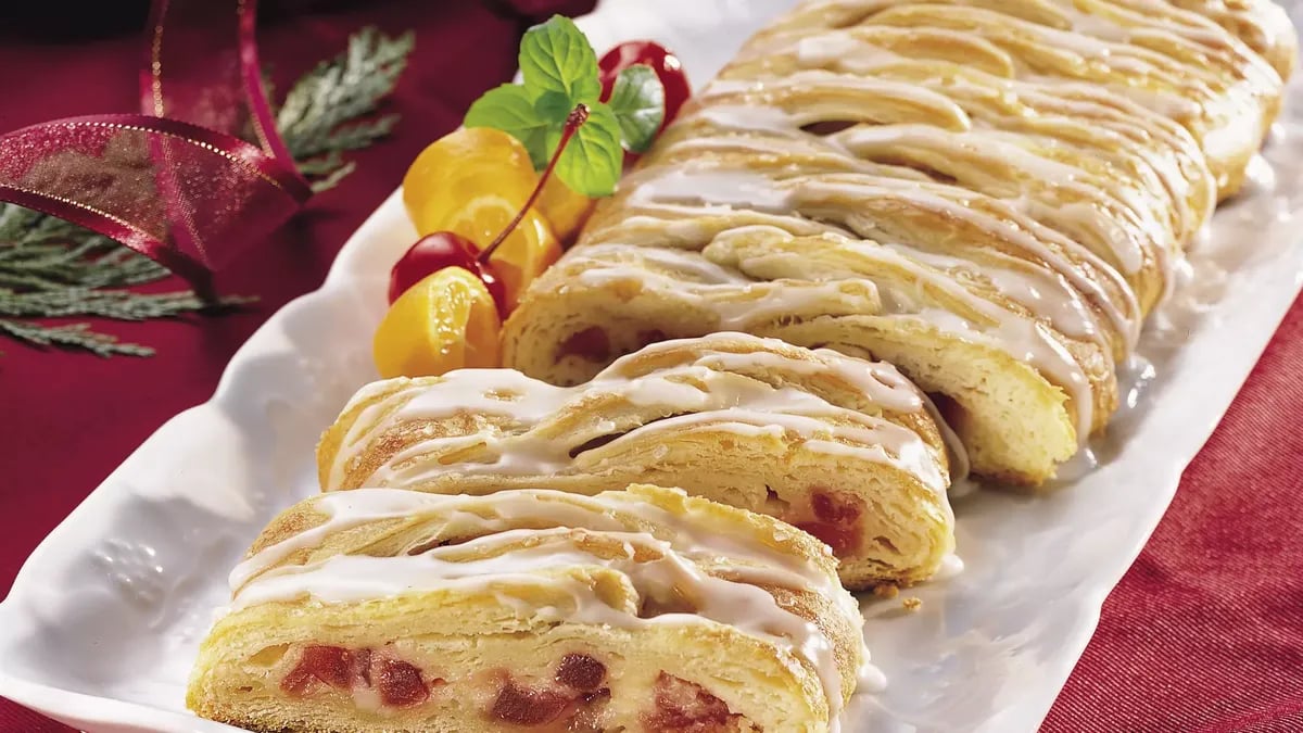 Cherry-Cheese Crescent Braid