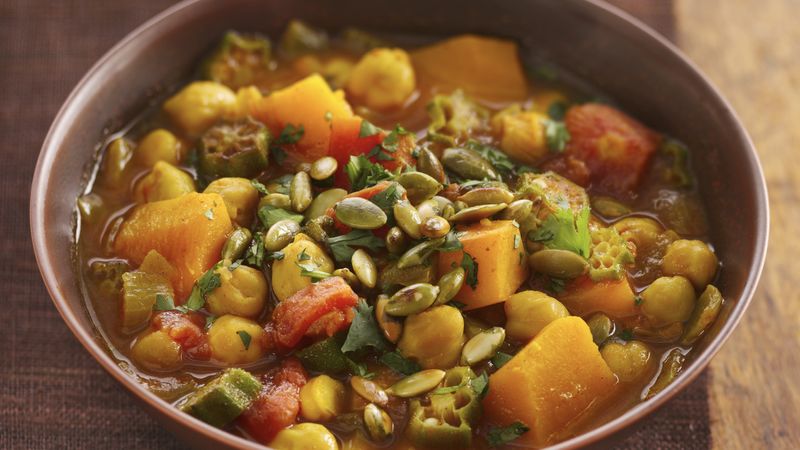 African Squash and Chickpea Stew